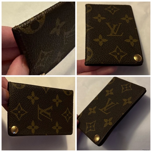 Louis Vuitton AUTHENTIC Vintage 1986 Monogram Porte Cartes Pression Card Case - Picture 8 of 16